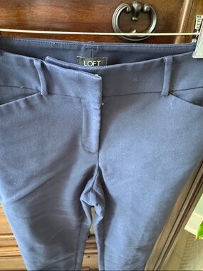 LOFT Navy Slim Ponte Dress Pants